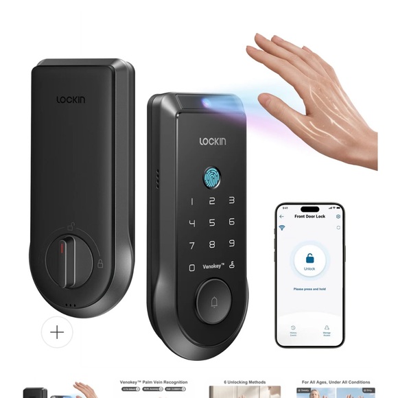 Lockin Smart Lock Veno Palm Vein Recognition Smart Lock - Picture 2 of 6
